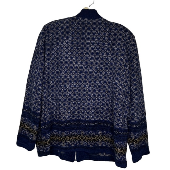 Napa Valley Blue Zip Cardigan Sweater‎ - Picture 4 of 5